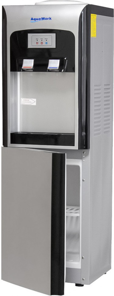 Кулер для воды Aqua Work V90 серебро со шкафчиком электронный, YLR1-5-V90
